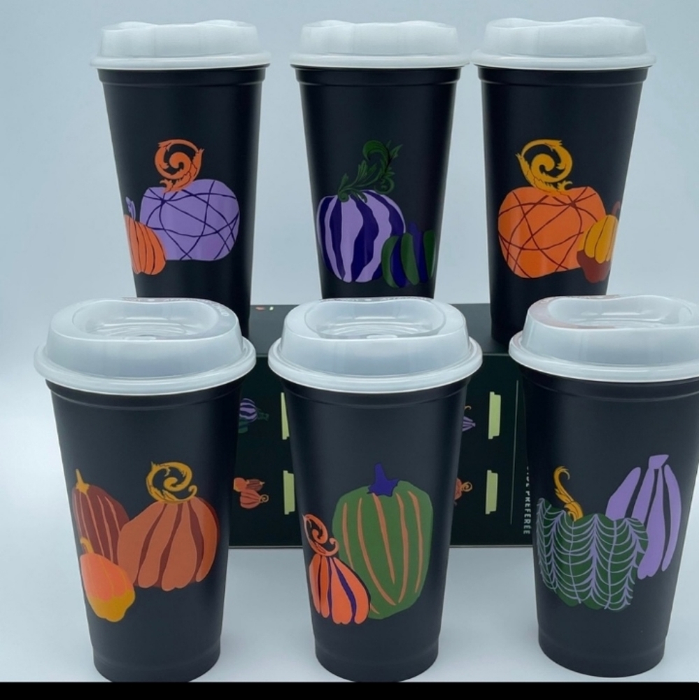 2021 Halloween Starbucks cups